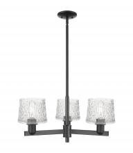 Innovations Lighting 716-3CR-BK-G402 - Niagara - 3 Light - 28 inch - Matte Black - Stem hung - Flush Mount