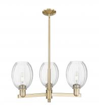 Innovations Lighting 716-3CR-CB-G459-6CL - Preston - 3 Light - 18 inch - Satin Nickel - Flush Mount