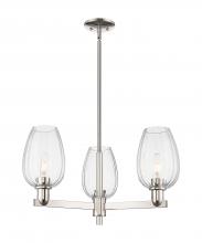 Innovations Lighting 716-3CR-PN-G457-6CL - Preston - 3 Light - 18 inch - Polished Nickel - Flush Mount