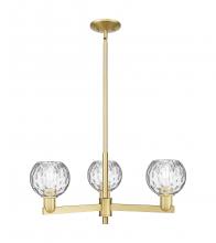 Innovations Lighting 716-3CR-SG-G1215-6 - Athens Water Glass - 3 Light - 28 inch - Satin Gold - Stem hung - Flush Mount
