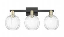 Innovations Lighting 716-3W-BAB-G458-7CL - Preston - 3 Light - 26 inch - Black Antique Brass - Bath Vanity Light
