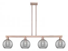Innovations Lighting 716-4I-AC-G1213-8SM - Athens Deco Swirl - 4 Light - 51 inch - Antique Copper - Stem hung - Island Light