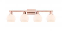 Innovations Lighting 716-4W-AC-G121-6 - Athens - 4 Light - 33 inch - Antique Copper - Bath Vanity Light