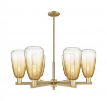 Innovations Lighting 716-6CR-BB-G480-6AM - Brookhaven Almond - 6 Light - 24 inch - Brushed Brass - Chandelier
