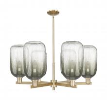 Innovations Lighting 716-6CR-CB-G482-7SL - Brookhaven Cloche - 6 Light - 24 inch - Satin Nickel - Chandelier