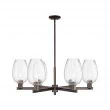 Innovations Lighting 716-6CR-OB-G457-6CL - Preston - 6 Light - 24 inch - Oil Rubbed Bronze - Chandelier