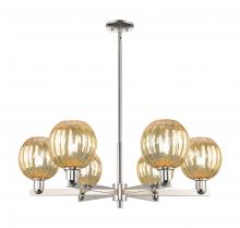 Innovations Lighting 716-6CR-PN-G458-7ME - Preston - 6 Light - 24 inch - Polished Nickel - Chandelier