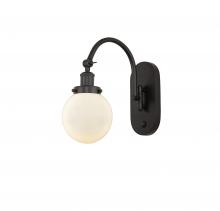 Innovations Lighting 918-1W-OB-G201-6 - Beacon - 1 Light - 6 inch - Oil Rubbed Bronze - Adjustable Swing Arm