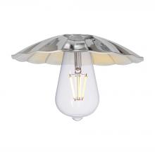 Innovations Lighting M17-PC - Scallop - 1 Light - 8 inch - Polished Chrome - Mini Pendant