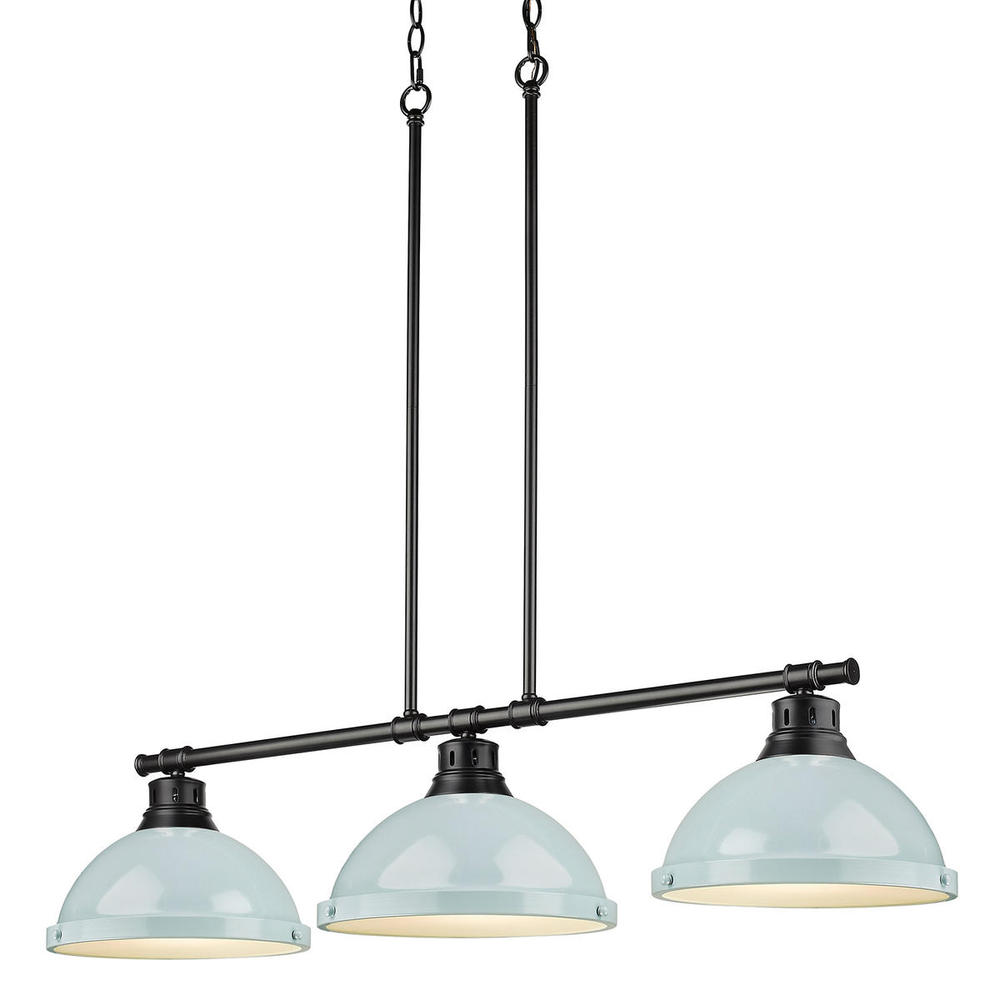Duncan Small Pendant with Chain in Chrome with Clear Glass