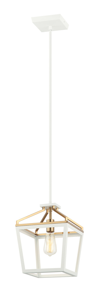 Mavonshire White + Aged Gold Brass Chandelier
