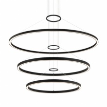 Matteo Lighting C30896MB - O'Hara Matte Black Chandelier