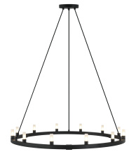 Matteo Lighting C75212MB - Cascadian Matte Black Chandelier