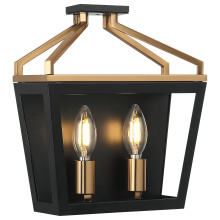 Matteo Lighting W67012BKAG - Mavonshire Black + Aged Gold Brass Wall Sconce