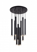 Matteo Lighting C78312MB - Reign Matte Black Pendant