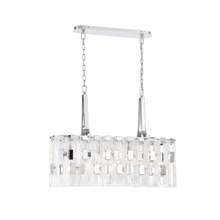 Eurofase 33742-014 - VIVIANA,7LT CHANDLR,OVAL,CHR