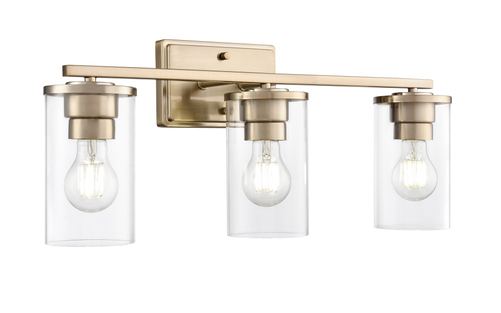 Verlana 22" Wide 3-Light Vanity - Modern Gold