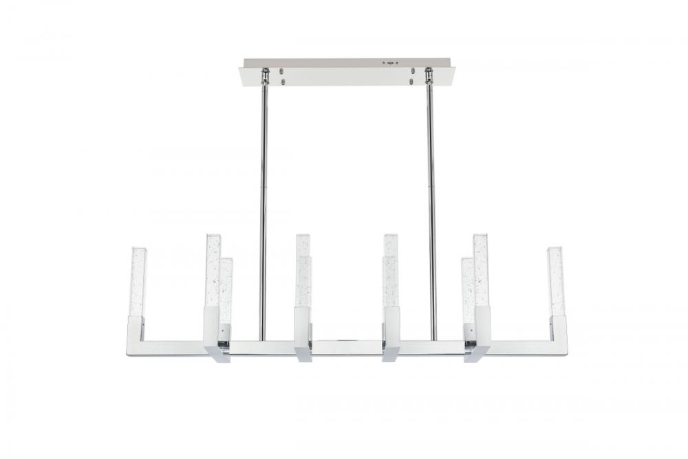 Noemi Pendant L48" W12" H12" L10 DIM 3CCT Black