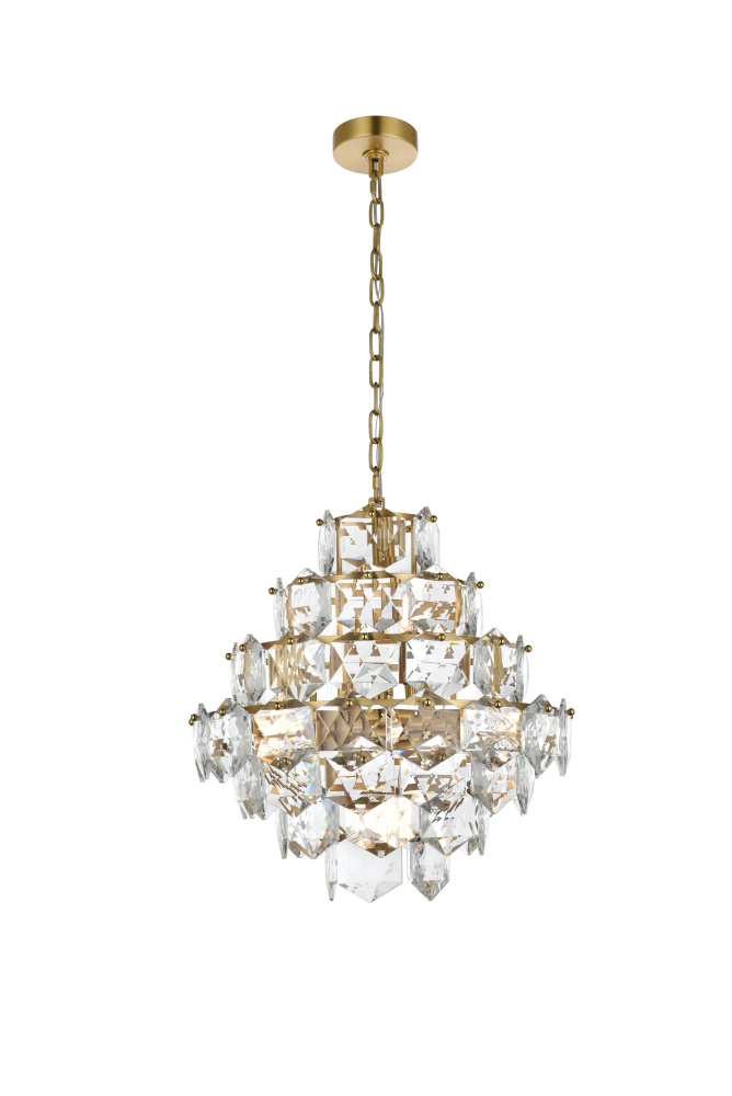Adaline 20 inch Chandelier in Satin Gold