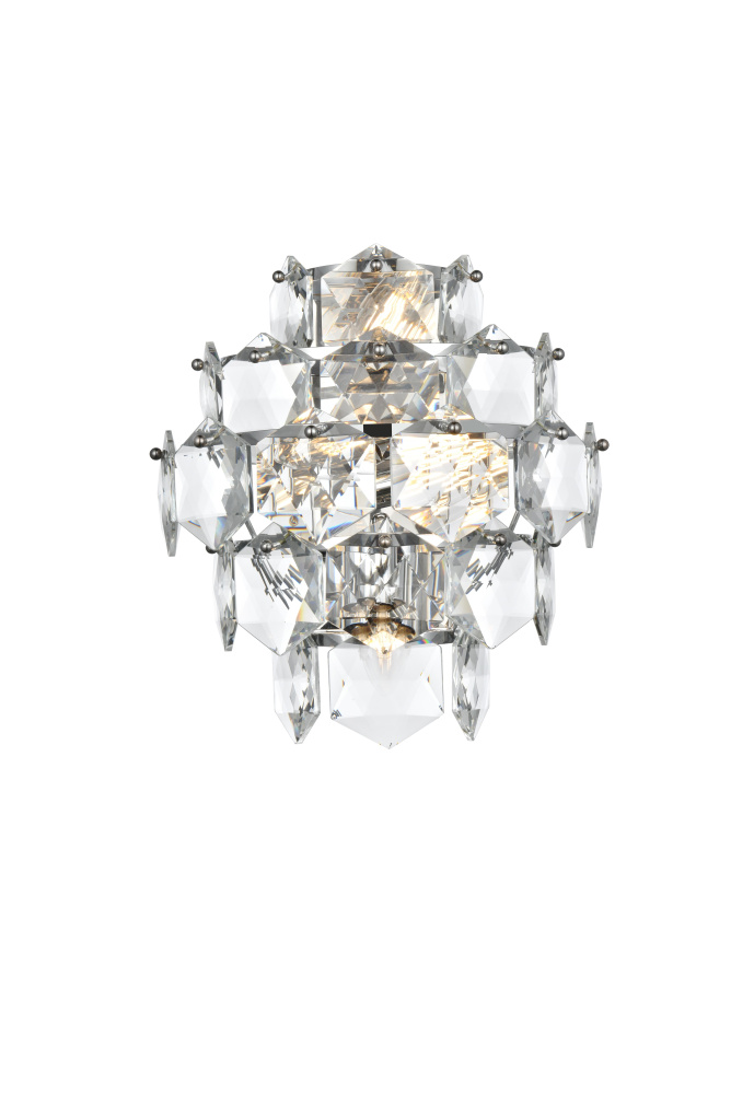 Wall Sconce W13.8"S8"*H15"L4 Chrome