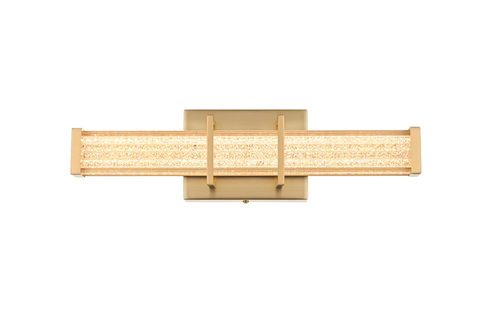 Wall Sconce L16" E4.5" H4.3" LED 8W 3CCT Satin Gold