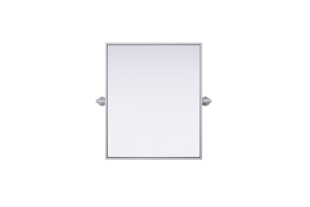 Metal Frame Mirror 20"W x 24"H Silver