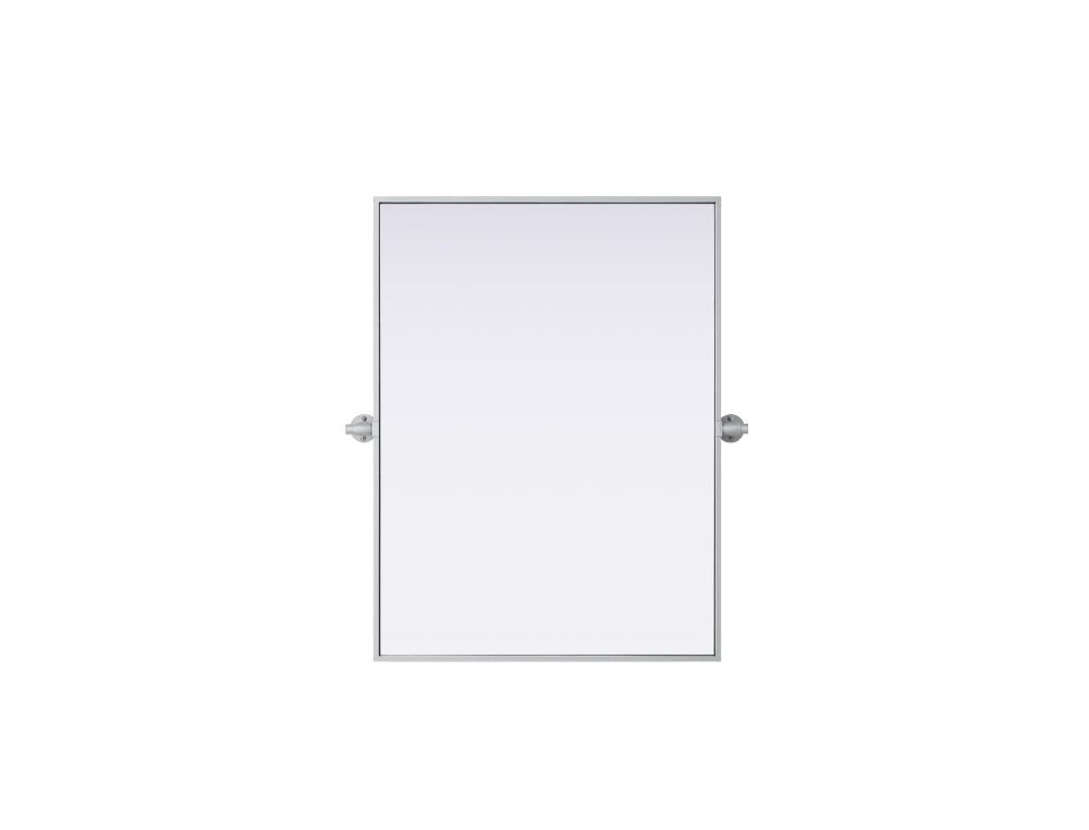 Amoura 24x32 Pivot Mirror in Silver