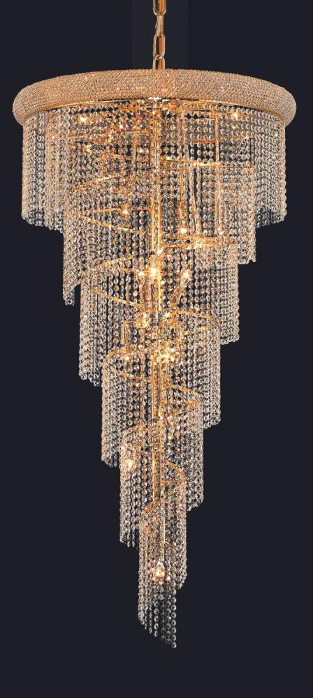 Spiral Hang No Neck D30"H54"L22 GD RC
