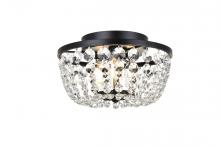 Elegant 1109F10BK - Cora 10 inch flush mount in black
