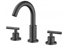 Elegant FAV-1009MBK - Leah 8 inch Widespread Double Handle Bathroom Faucet in Matte Black