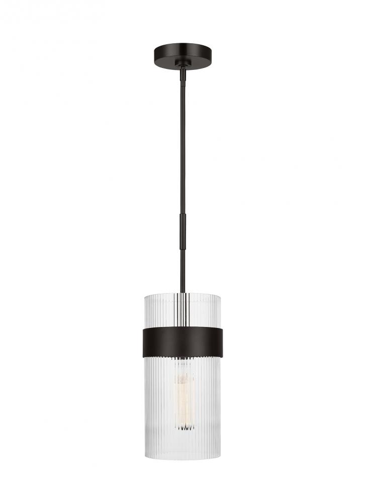 Geneva Mid-Century 1-Light Indoor Dimmable Large Pendant Ceiling Hanging Chandelier Light