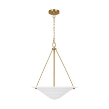 Visual Comfort & Co. Studio Collection AP1213TXW - Dosinia transitional 3-light indoor dimmable large ceiling hanging pendant in textured white finish