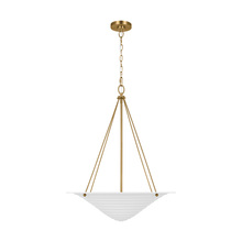 Visual Comfort & Co. Studio Collection AP1224TXW - Dosinia transitional 4-light indoor dimmable extra large ceiling hanging pendant in textured white f