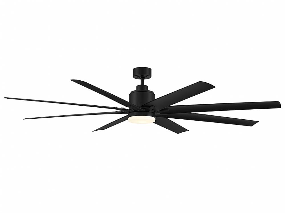 72" LED Outdoor Ceiling Fan in Matte Black