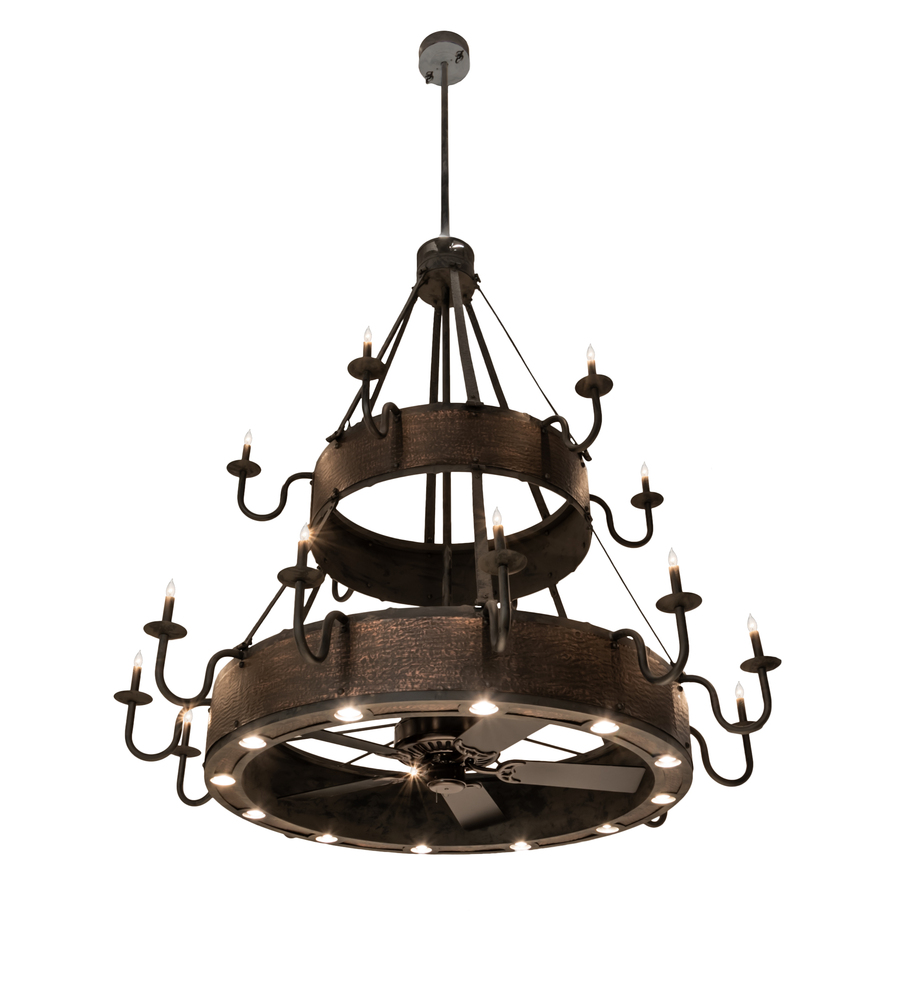 74" Wide Costello 18 Light Two Tier Chandel-Air