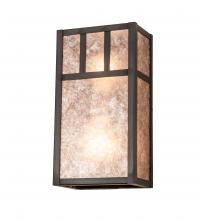 Meyda White 239366 - 6.5" Wide Hyde Park Double Bar Mission Wall Sconce